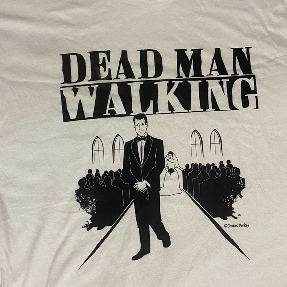 CROOKED MONKEY DEAD MAN WALKING GRAPHIC T SHIRT - Picture 6 of 9